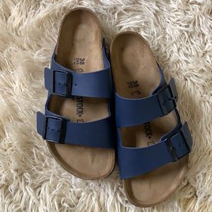 Birkenstock Navy Blue Sandals - size 38 = 7- 7 1/2
